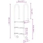 vidaXL Pool-Leiter 54x38x158 cm Edelstahl 304 vidaXL Pool-Leiter 54x38x158 cm Edelstahl 304
