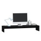vidaXL Monitorständer Schwarz 100x27x15 cm Massivholz Kiefer vidaXL Monitorständer Schwarz 100x27x15 cm Massivholz Kiefer
