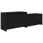 vidaXL TV-Schrank Schwarz 146,5x35x50 cm Holzwerkstoff vidaXL TV-Schrank Schwarz 146,5x35x50 cm Holzwerkstoff