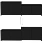 vidaXL TV-Schrank Schwarz 146,5x35x50 cm Holzwerkstoff vidaXL TV-Schrank Schwarz 146,5x35x50 cm Holzwerkstoff