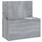 vidaXL Aufbewahrungstruhe Grau Sonoma 84x42x46 cm Holzwerkstoff vidaXL Aufbewahrungstruhe Grau Sonoma 84x42x46 cm Holzwerkstoff
