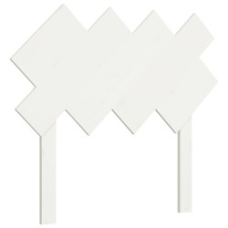 vidaXL Kopfteil Weiß 92x3x81 cm Massivholz Kiefer