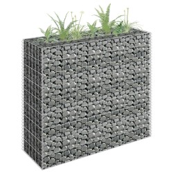  vidaXL Gabionen-Hochbeet Verzinkter Stahl 90×30×90 cm
