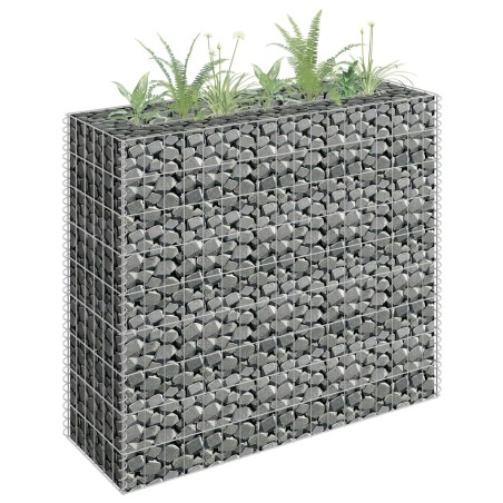  vidaXL Gabionen-Hochbeet Verzinkter Stahl 90×30×90 cm