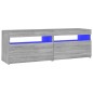 vidaXL TV-Schrank mit LED-Leuchten Grau Sonoma 120x35x40 cm vidaXL TV-Schrank mit LED-Leuchten Grau Sonoma 120x35x40 cm