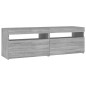 vidaXL TV-Schrank mit LED-Leuchten Grau Sonoma 120x35x40 cm vidaXL TV-Schrank mit LED-Leuchten Grau Sonoma 120x35x40 cm