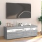 vidaXL TV-Schrank mit LED-Leuchten Grau Sonoma 120x35x40 cm vidaXL TV-Schrank mit LED-Leuchten Grau Sonoma 120x35x40 cm