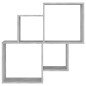 vidaXL Würfelregal Betongrau 80x15x78,5 cm Holzwerkstoff vidaXL Würfelregal Betongrau 80x15x78,5 cm Holzwerkstoff
