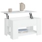 vidaXL Couchtisch Weiß 79x49x41 cm Holzwerkstoff vidaXL Couchtisch Weiß 79x49x41 cm Holzwerkstoff