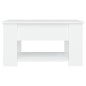 vidaXL Couchtisch Weiß 79x49x41 cm Holzwerkstoff vidaXL Couchtisch Weiß 79x49x41 cm Holzwerkstoff