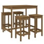 vidaXL 5-tlg. Gartenbar-Set Honigbraun Massivholz Kiefer vidaXL 5-tlg. Gartenbar-Set Honigbraun Massivholz Kiefer