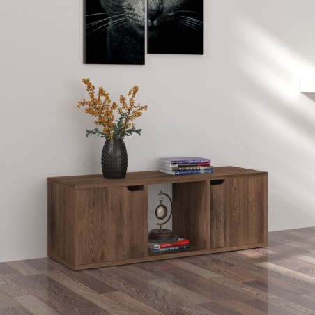 vidaXL TV-Schrank Räuchereiche 88,5x27,5x30,5 cm Holzwerkstoff