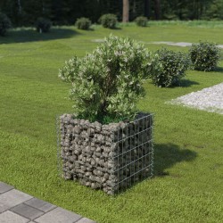  vidaXL Gabionen-Hochbeet Verzinkter Stahl 50×50×50 cm