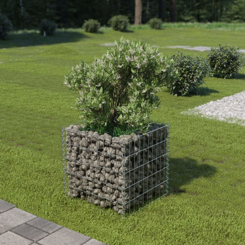 vidaXL Gabionen-Hochbeet Verzinkter Stahl 50×50×50 cm vidaXL Gabionen-Hochbeet Verzinkter Stahl 50×50×50 cm
