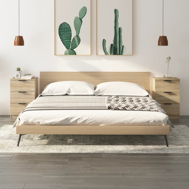 vidaXL Nachttische 2 Stk. Sonoma-Eiche 40x36x65 cm vidaXL Nachttische 2 Stk. Sonoma-Eiche 40x36x65 cm