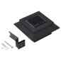 vidaXL Outdoor Solarleuchten 6 Stück LED Quadratisch 12 cm Schwarz vidaXL Outdoor Solarleuchten 6 Stück LED Quadratisch 12 cm Schwarz