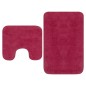 vidaXL Badematten-Set 2-tlg. Stoff Fuchsia vidaXL Badematten-Set 2-tlg. Stoff Fuchsia