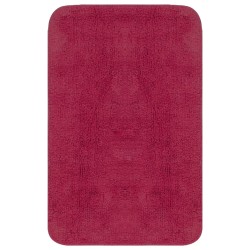 vidaXL Badematten-Set 2-tlg. Stoff Fuchsia