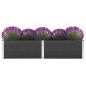 vidaXL Garten-Hochbeet 250 x 50 x 54 cm WPC Grau vidaXL Garten-Hochbeet 250 x 50 x 54 cm WPC Grau