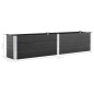 vidaXL Garten-Hochbeet 250 x 50 x 54 cm WPC Grau vidaXL Garten-Hochbeet 250 x 50 x 54 cm WPC Grau
