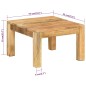 vidaXL Couchtisch 55x55x35 cm Massivholz Mango vidaXL Couchtisch 55x55x35 cm Massivholz Mango