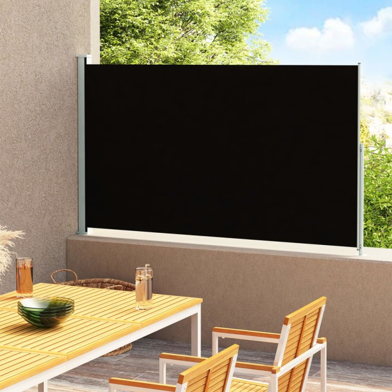 vidaXL Seitenmarkise Ausziehbar 200x300 cm Schwarz vidaXL Seitenmarkise Ausziehbar 200x300 cm Schwarz