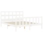vidaXL Massivholzbett ohne Matratze Weiß 160x200 Kiefernholz vidaXL Massivholzbett ohne Matratze Weiß 160x200 Kiefernholz