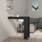 vidaXL Wand-Bartisch Schwarz 102x45x103,5 cm Holzwerkstoff vidaXL Wand-Bartisch Schwarz 102x45x103,5 cm Holzwerkstoff