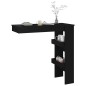 vidaXL Wand-Bartisch Schwarz 102x45x103,5 cm Holzwerkstoff vidaXL Wand-Bartisch Schwarz 102x45x103,5 cm Holzwerkstoff