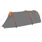 vidaXL Campingzelt 4 Personen Grau und Orange vidaXL Campingzelt 4 Personen Grau und Orange