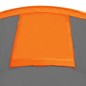 vidaXL Campingzelt 4 Personen Grau und Orange vidaXL Campingzelt 4 Personen Grau und Orange