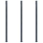 vidaXL Zaunpfosten 3 Stk. Dunkelgrau 185 cm Aluminium vidaXL Zaunpfosten 3 Stk. Dunkelgrau 185 cm Aluminium