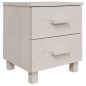 vidaXL Nachttische HAMAR 2 Stk. Weiß 40x35x44,5 cm Massivholz vidaXL Nachttische HAMAR 2 Stk. Weiß 40x35x44,5 cm Massivholz