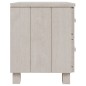 vidaXL Nachttische HAMAR 2 Stk. Weiß 40x35x44,5 cm Massivholz vidaXL Nachttische HAMAR 2 Stk. Weiß 40x35x44,5 cm Massivholz