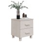 vidaXL Nachttische HAMAR 2 Stk. Weiß 40x35x44,5 cm Massivholz vidaXL Nachttische HAMAR 2 Stk. Weiß 40x35x44,5 cm Massivholz