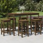 7-tlg. Gartenbar-Set Honigbraun Massivholz Kiefer 7-tlg. Gartenbar-Set Honigbraun Massivholz Kiefer