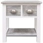 vidaXL Beistelltisch Grau 40x40x40 cm Paulownia Holz vidaXL Beistelltisch Grau 40x40x40 cm Paulownia Holz