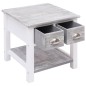 vidaXL Beistelltisch Grau 40x40x40 cm Paulownia Holz vidaXL Beistelltisch Grau 40x40x40 cm Paulownia Holz