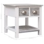 vidaXL Beistelltisch Grau 40x40x40 cm Paulownia Holz vidaXL Beistelltisch Grau 40x40x40 cm Paulownia Holz