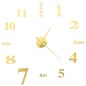 vidaXL 3D-Wanduhr Modernes Design 100 cm XXL Golden vidaXL 3D-Wanduhr Modernes Design 100 cm XXL Golden