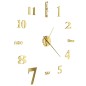 vidaXL 3D-Wanduhr Modernes Design 100 cm XXL Golden vidaXL 3D-Wanduhr Modernes Design 100 cm XXL Golden