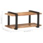 vidaXL TV-Schrank 90x40x40 cm Massivholz Akazie vidaXL TV-Schrank 90x40x40 cm Massivholz Akazie