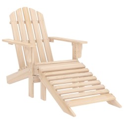 vidaXL Adirondack-Gartenstuhl mit Fußstütze Massivholz Tanne