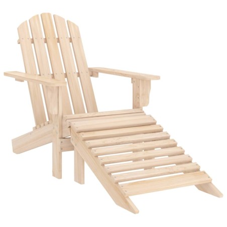vidaXL Adirondack-Gartenstuhl mit Fußstütze Massivholz Tanne