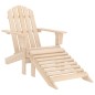 vidaXL Adirondack-Gartenstuhl mit Fußstütze Massivholz Tanne vidaXL Adirondack-Gartenstuhl mit Fußstütze Massivholz Tanne