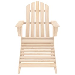 vidaXL Adirondack-Gartenstuhl mit Fußstütze Massivholz Tanne