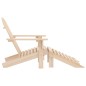 vidaXL Adirondack-Gartenstuhl mit Fußstütze Massivholz Tanne vidaXL Adirondack-Gartenstuhl mit Fußstütze Massivholz Tanne