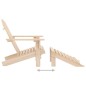 vidaXL Adirondack-Gartenstuhl mit Fußstütze Massivholz Tanne vidaXL Adirondack-Gartenstuhl mit Fußstütze Massivholz Tanne