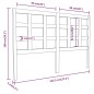 vidaXL Kopfteil Schwarz 145,5x4x100 cm Massivholz Kiefer