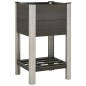vidaXL Garten-Hochbeet mit Ablage 50x50x90 cm WPC Grau vidaXL Garten-Hochbeet mit Ablage 50x50x90 cm WPC Grau